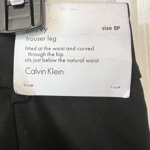 Calvin Klein Classic Black Women's Trousers Size 8p - Picture 4 of 5